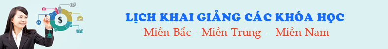 Lịch khai giảng 3 miền