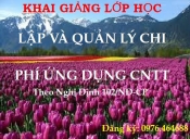 Đào tạo lớp Lập dự toán chi phí đầu tư ứng dụng công nghệ thông tin-CNTT-Theo Nghị Định 102/NĐ-CP