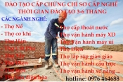 ĐAO TAO CAP CHUNG CHI SO CAP NGHE NANG BAC THO