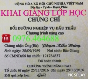 KHÓA HỌC CHỨNG CHỈ NGHIỆP VỤ ĐẤU THẦU NÂNG CAO